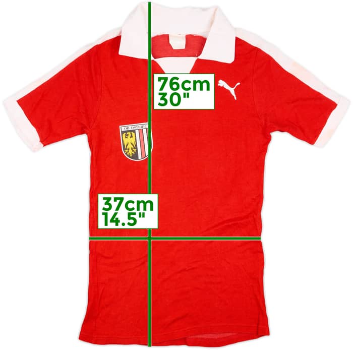 1978-80 Oberosterreich Match Issue Home Shirt #12
