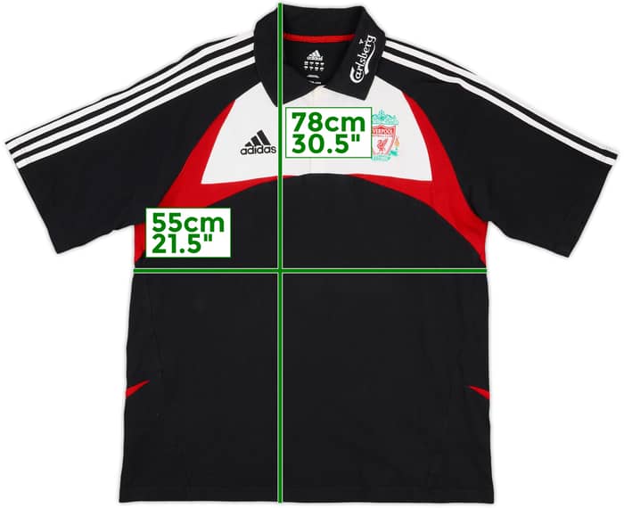 2007-08 Liverpool adidas Polo Shirt - 8/10 - (L)