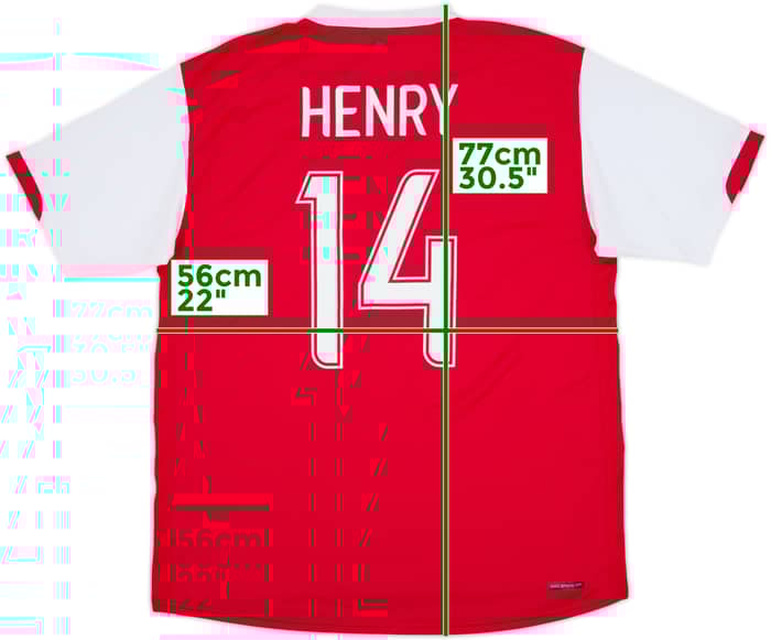 2006-08 Arsenal Home Shirt Henry #14 - 6/10 - (L)