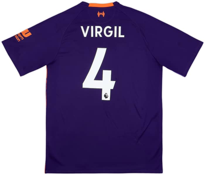 2018-19 Liverpool Away Shirt Virgil #4 - 9/10 - (L)