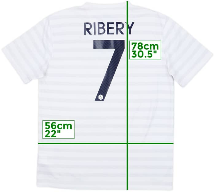 2014-15 France Away Shirt Ribery #7 - 6/10 - (L)