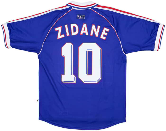 1998-00 France Home Shirt Zidane #10 - 9/10 - (M)