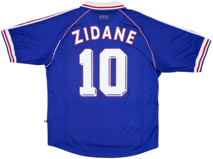 1998-00 France Home Shirt Zidane #10 - 8/10 - (XL)