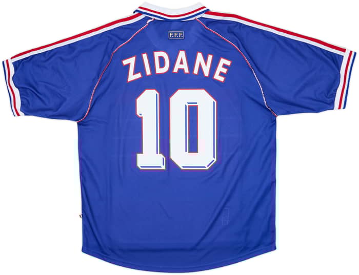 1998-00 France Home Shirt Zidane #10 - 9/10 - (XL)