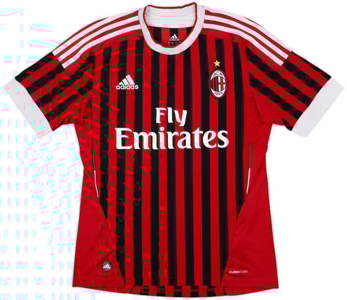 2011-12 AC Milan Home Shirt Ibrahimovic #11 - 7/10 - (S)