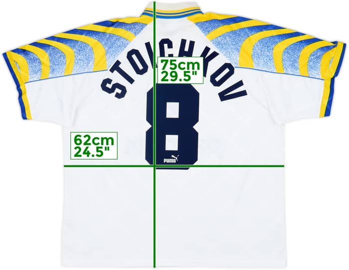 1995-97 Parma Home Shirt Stoichkov #8 - 6/10 - (XL)