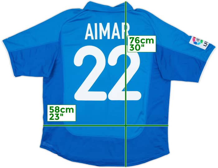 2000-01 Valencia Third Shirt Aimar #22 - 8/10 - (L)