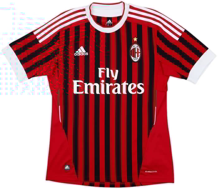 2011-12 AC Milan Home Shirt Ibrahimovic #11 - 7/10 - (S)