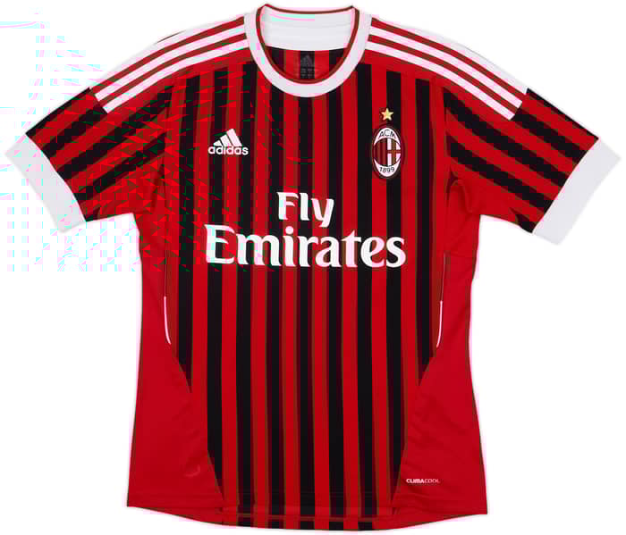 2011-12 AC Milan Home Shirt Ibrahimovic #11 - 7/10 - (S)