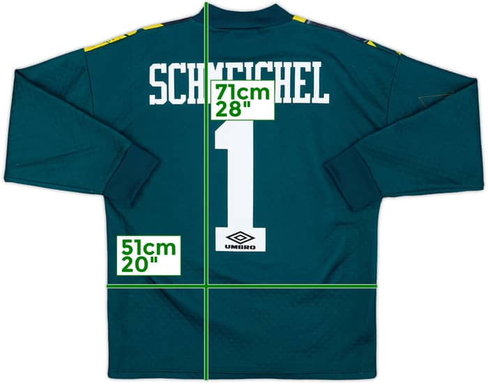 1994-96 Manchester United GK Shirt Schmeichel #1 - 7/10 - (M)