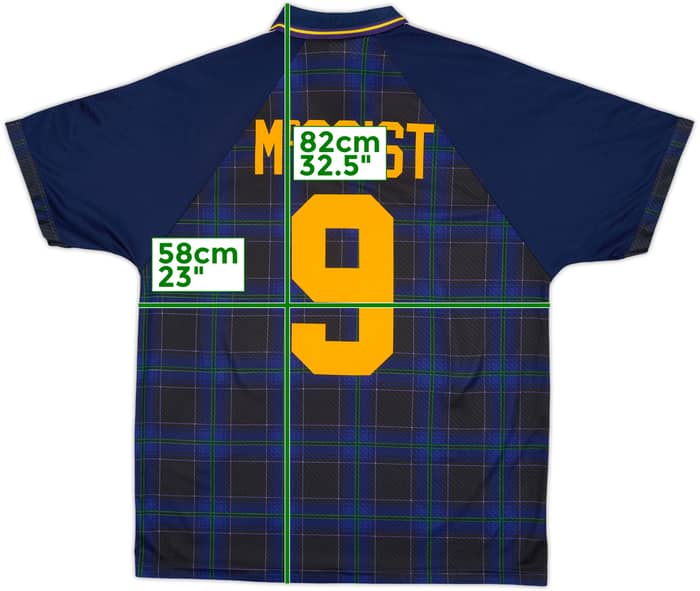 1994-96 Scotland Home Shirt McCoist #9 - 7/10 - (XL)