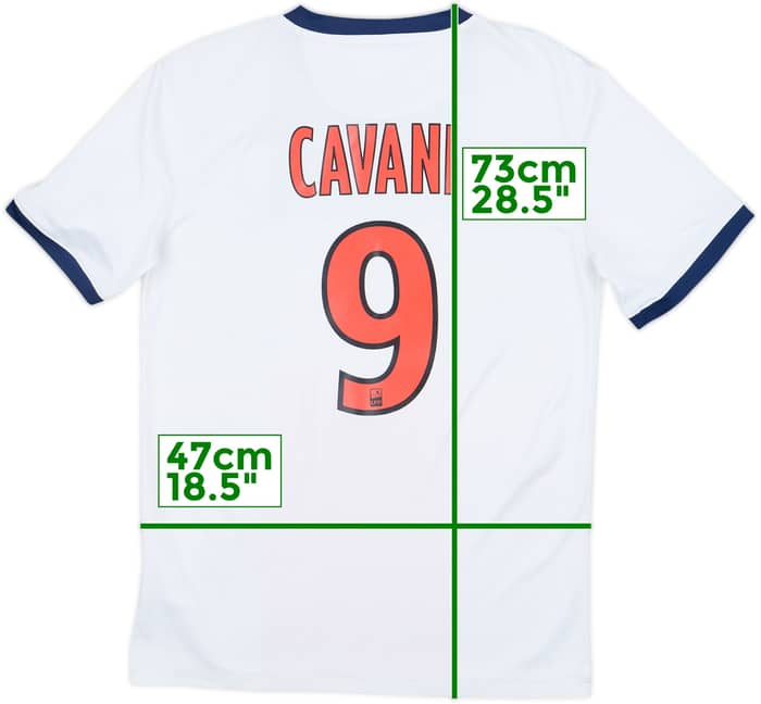 2013-14 Paris Saint-Germain Away Shirt Cavani #9 - 6/10 - (S)