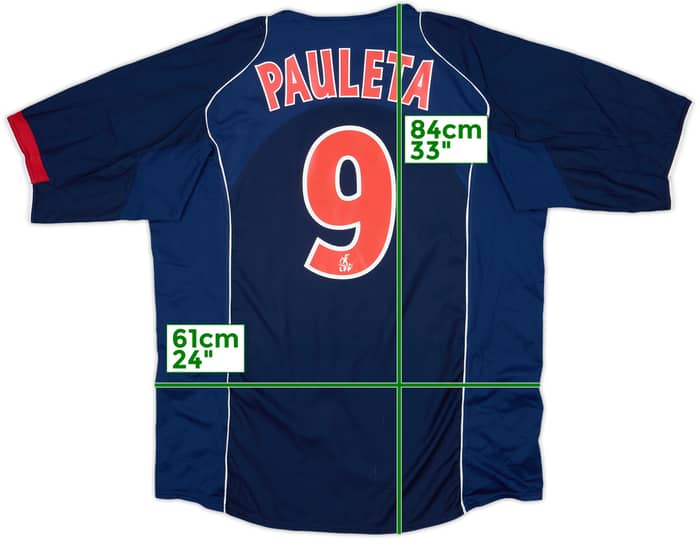2004-05 Paris Saint-Germain Home Shirt Pauleta #9 - 6/10 - (XXL)