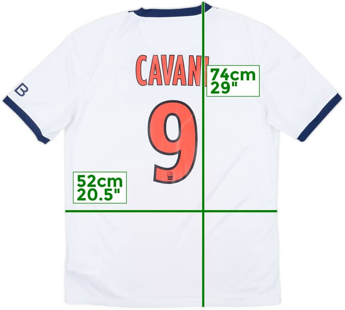 2013-14 Paris Saint-Germain Away Shirt Cavani #9 - 8/10 - (M)