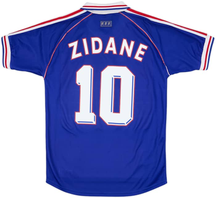 1998-00 France Home Shirt Zidane #10 - 8/10 - (XL)