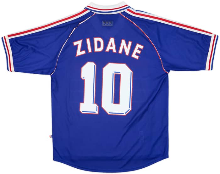 1998-00 France Home Shirt Zidane #10 - 8/10 - (XL)