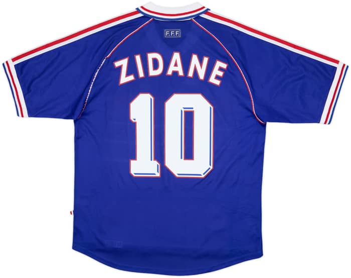 1998-00 France Home Shirt Zidane #10 - 9/10 - (XL)