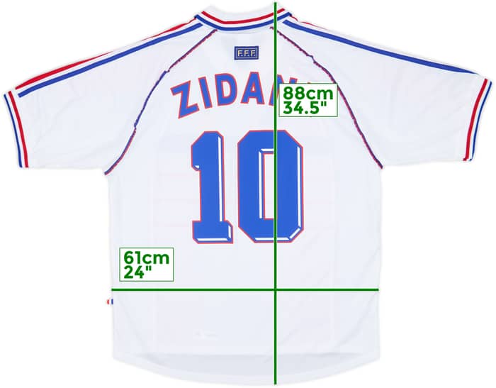 1998 France Away Shirt Zidane #10 - 9/10 - (XL)