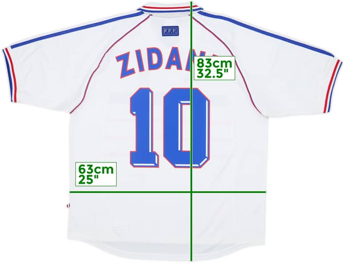1998 France Away Shirt Zidane #10 - 7/10 - (XL)