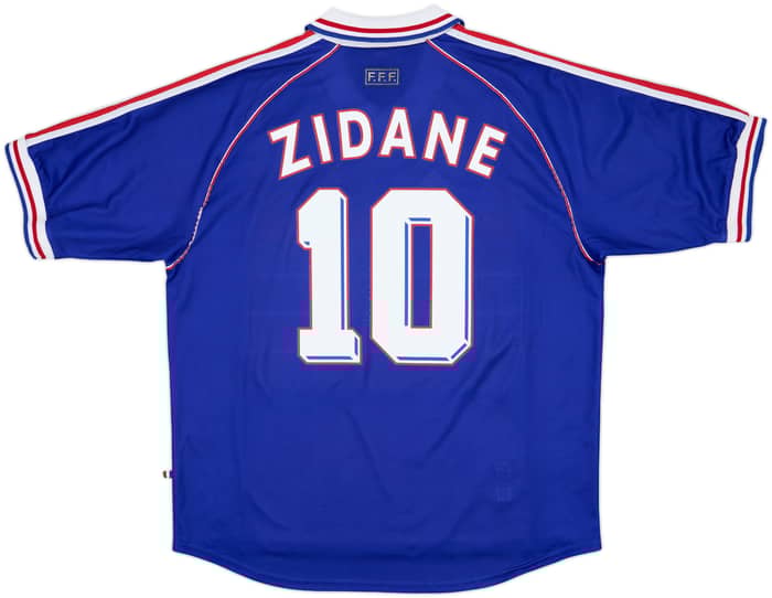 1998-00 France Home Shirt Zidane #10 - 9/10 - (XL)