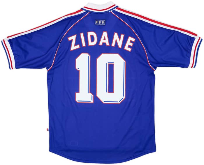 1998-00 France Home Shirt Zidane #10 - 9/10 - (M)