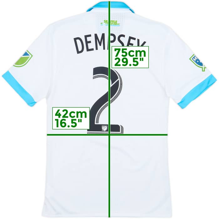 2017-18 Seattle Sounders Authentic Away Shirt Dempsey #2 - 8/10 - (S)