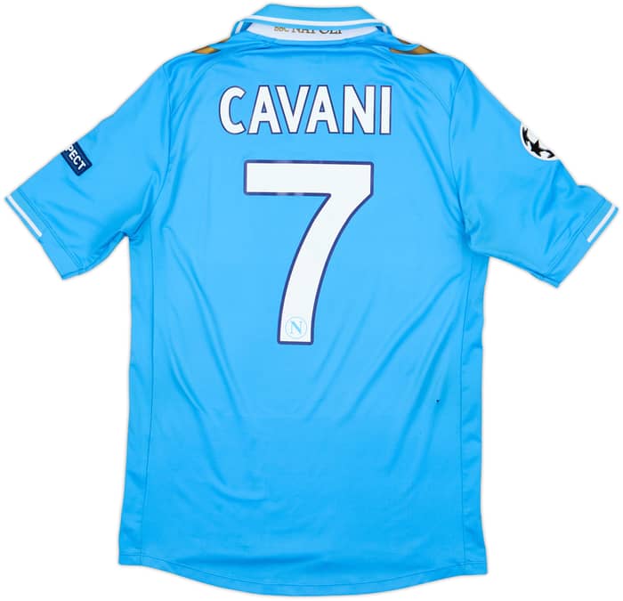 2011-12 Napoli Home Shirt Cavani #7 - 6/10 - (L)
