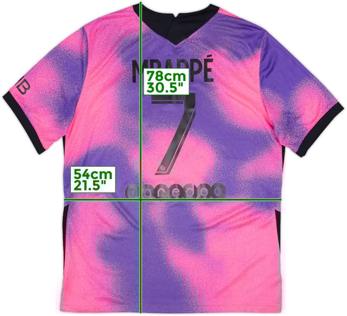 2020-21 Paris Saint-Germain Fourth Shirt Mbappe #7 - 9/10 - (L)