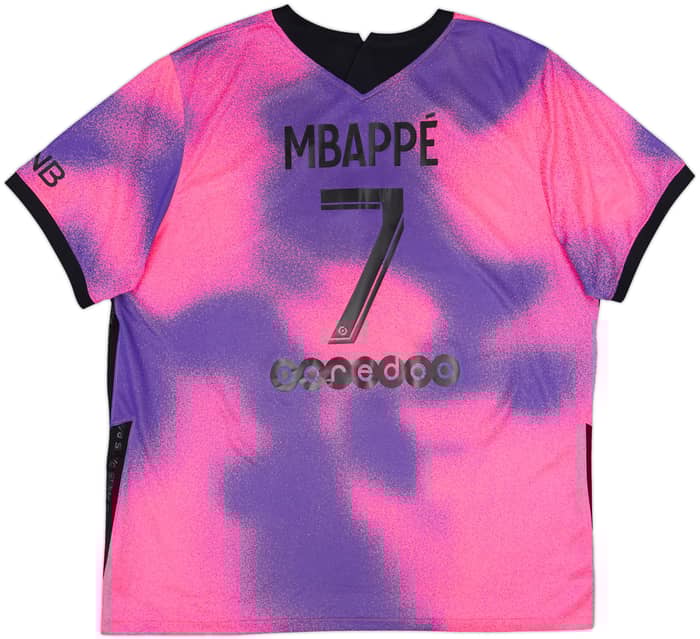 2020-21 Paris Saint-Germain Fourth Shirt Mbappe #7 - 9/10 - (XXL)