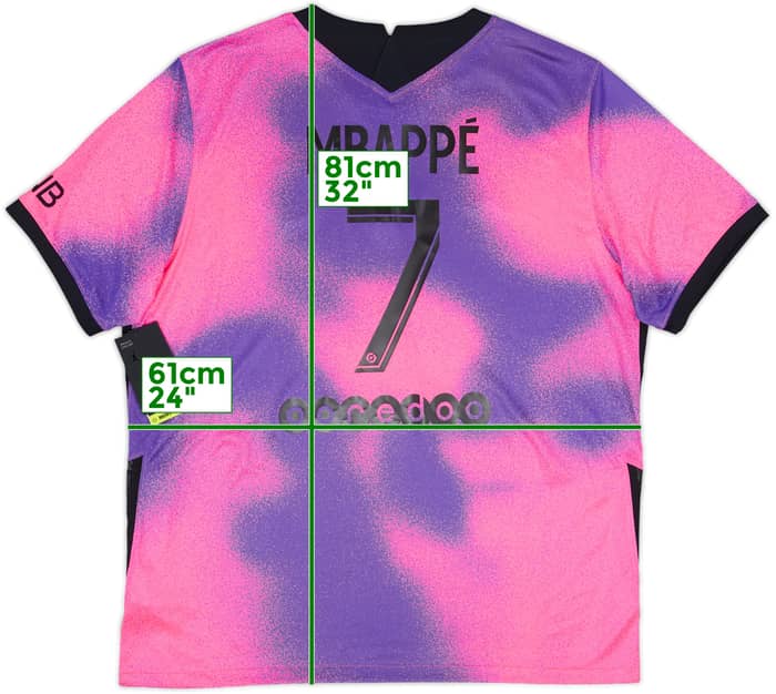 2020-21 Paris Saint-Germain Fourth Shirt Mbappe #7 (XL)