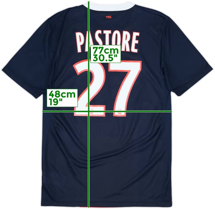2011-12 Paris Saint-Germain Home Shirt Pastore #27 - 8/10 - (S)