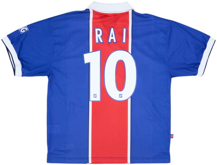 1997-98 Paris Saint-Germain Home Shirt Rai #10 - 9/10 - (L)