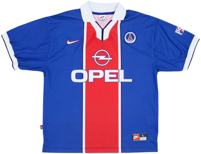 1997-98 Paris Saint-Germain Home Shirt Rai #10 - 9/10 - (L)