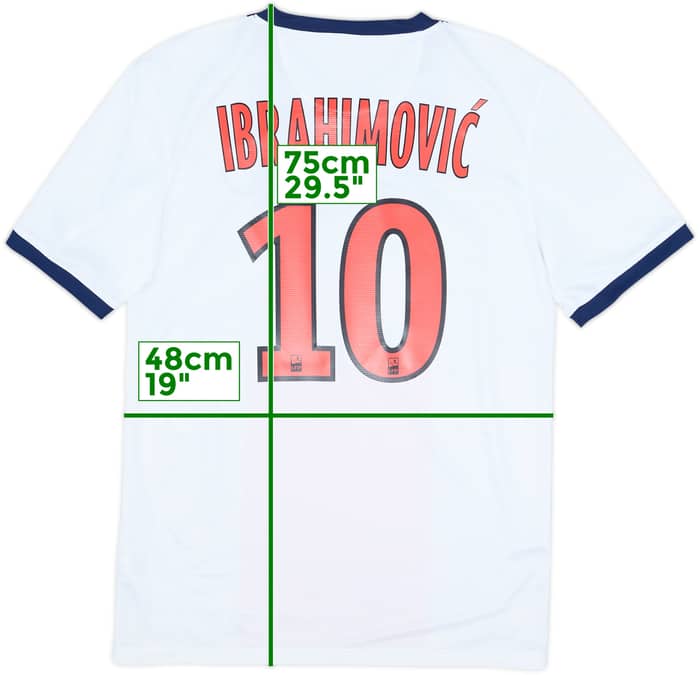 2013-14 Paris Saint-Germain Away Shirt Ibrahimovic #10 - 9/10 - (S)