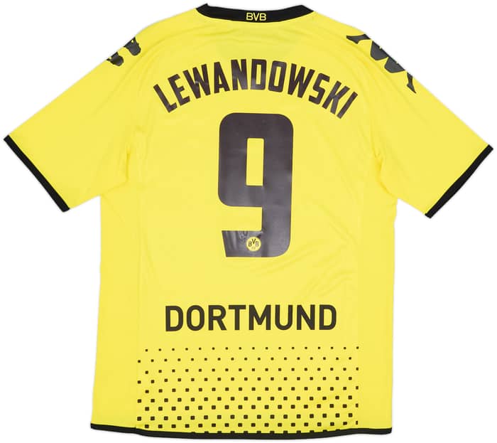 2011-12 Borussia Dortmund Home Shirt Lewandowksi #9 - 8/10 - (M)