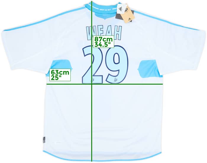 2000-01 Olympique Marseille Home Shirt Weah #29 (XL)