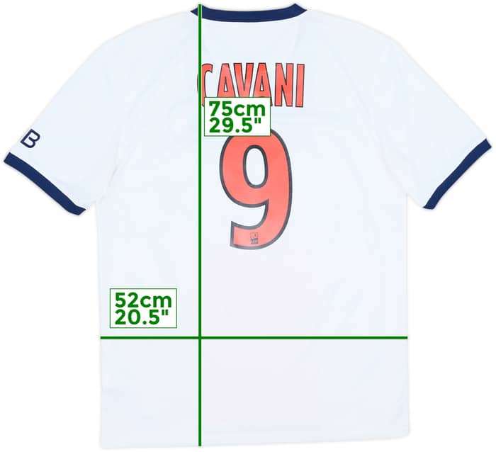 2013-14 Paris Saint-Germain Away Shirt Cavani #9 - 9/10 - (M)