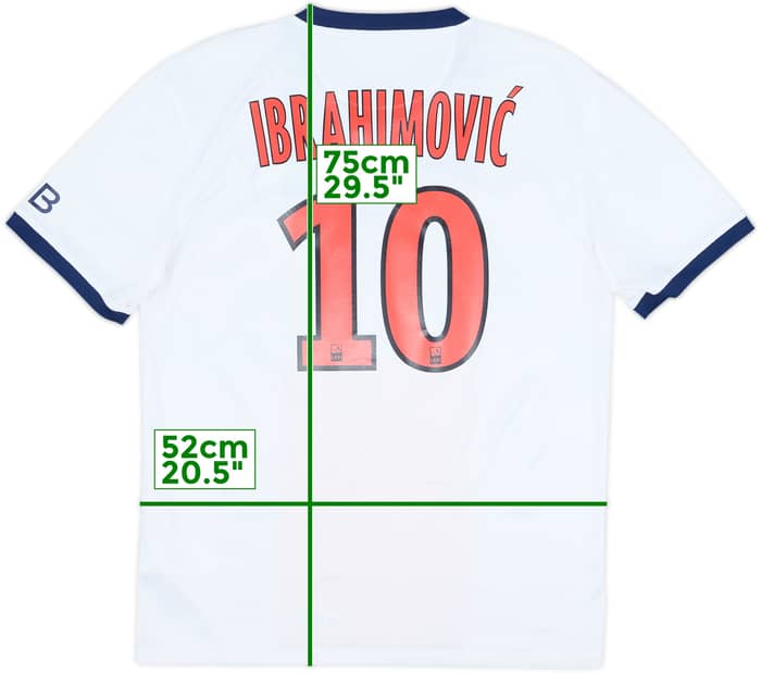 2013-14 Paris Saint-Germain Away Shirt Ibrahimovic #10 - 9/10 - (M)