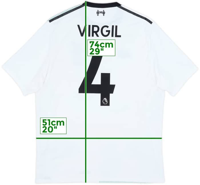 2017-18 Liverpool Away Shirt Virgil #4 - 7/10 - (M)