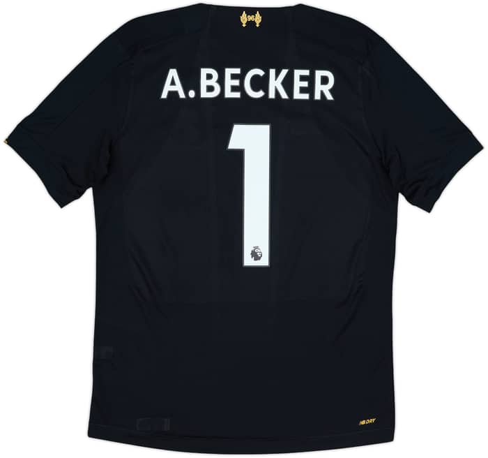 2019-20 Liverpool GK S/S Shirt A.Becker #1 - 8/10 - (S)