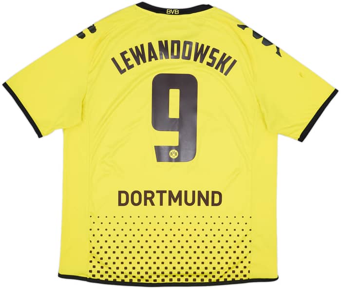 2011-12 Borussia Dortmund Home Shirt Lewandowksi #9 - 7/10 - (XXL)
