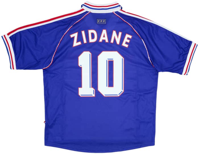 1998-00 France Home Shirt Zidane #10 - 8/10 - (XL)