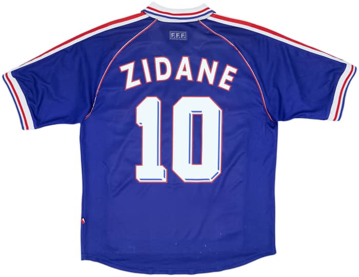 1998-00 France Home Shirt Zidane #10 - 6/10 - (L)