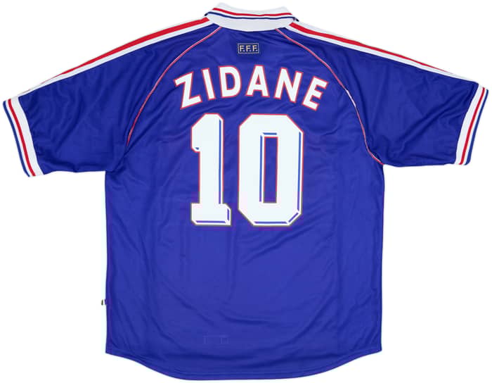 1998-00 France Home Shirt Zidane #10 - 8/10 - (XL)