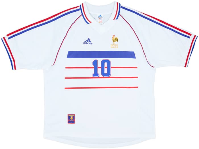 1998 France Away Shirt Zidane #10 - 8/10 - (XL)