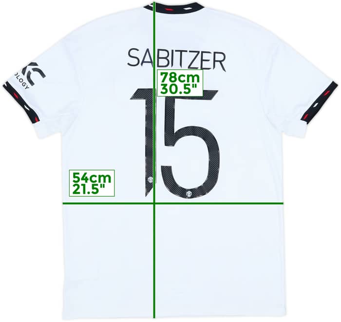 2022-23 Manchester United Away Shirt Sabitzer #15 - 7/10 - (L)