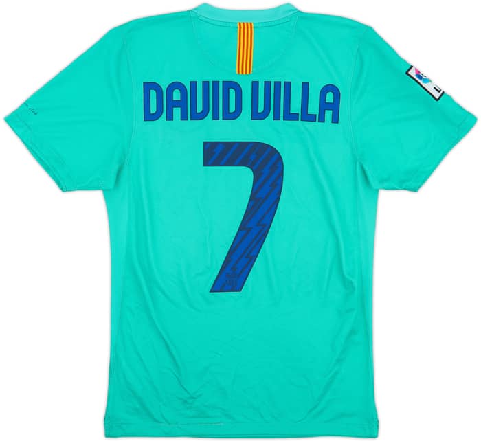 2010-11 Barcelona Away Shirt David Villa #7 - 7/10 - (S)