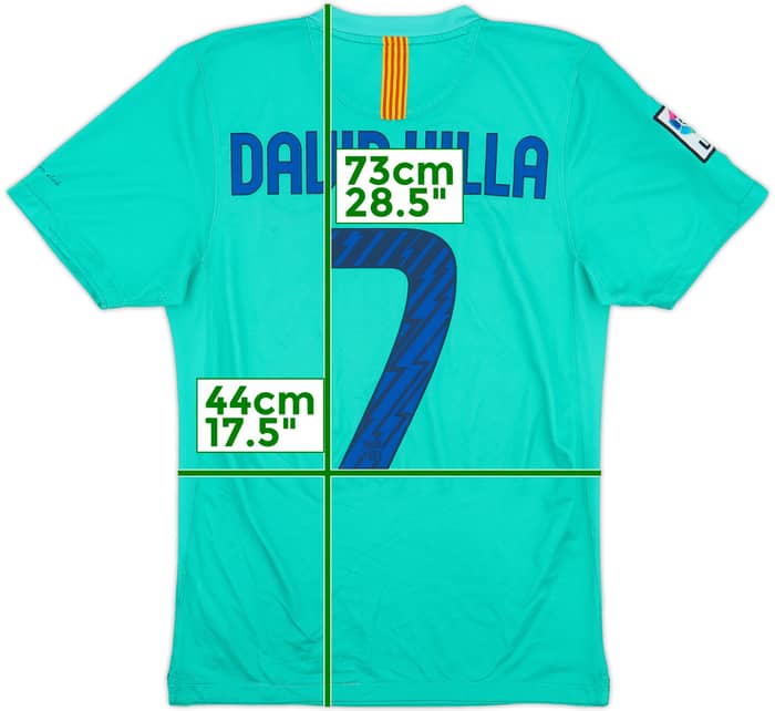 2010-11 Barcelona Away Shirt David Villa #7 - 7/10 - (S)