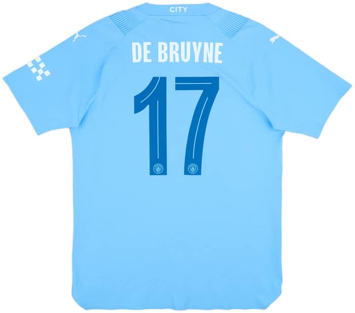 2023-24 Manchester City Authentic Home Shirt De Bruyne #17 - 8/10 - (L)