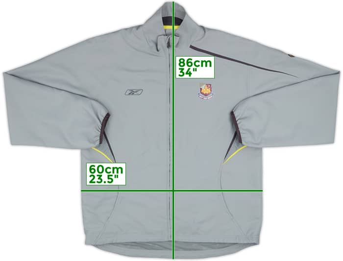 2005-07 West Ham Reebok Track Jacket - 4/10 - (L)